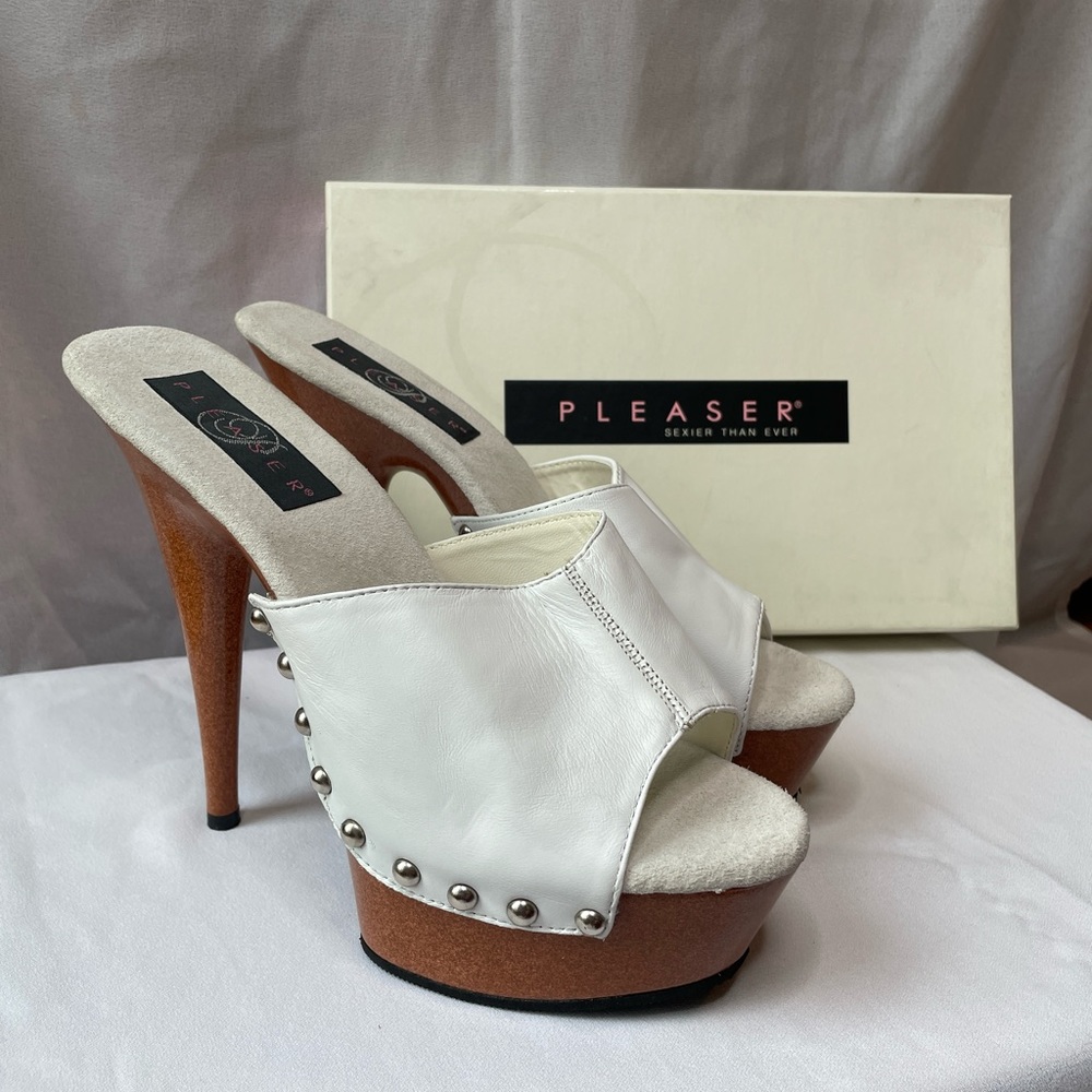 SOLD DEADSTOCK Pleaser Delight 601-12 Platform Stiletto Heels Size 9 - Picture 1 of 9